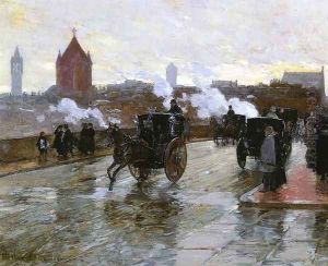 Clearing Sunset by Childe Hassam