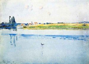 Chatou near Bougival by Childe Hassam