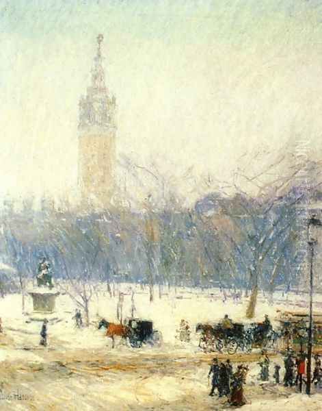 Madison Square - Snowstorm - view 1