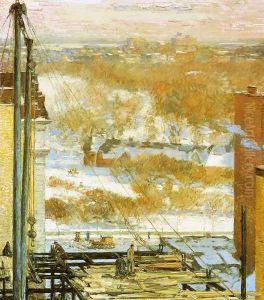 The Hovel and the Skyscraper by Childe Hassam