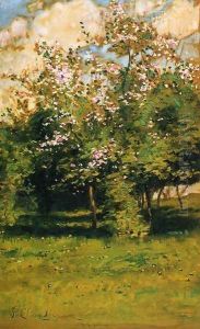 Blossoming Trees by Childe Hassam
