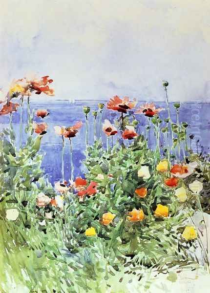 Poppies, Isles of Shoals II - view 1