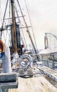 On the Deck by Childe Hassam