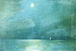 Moonlight on the Sound by Childe Hassam