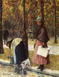 Evening, Champs-Elysees by Childe Hassam