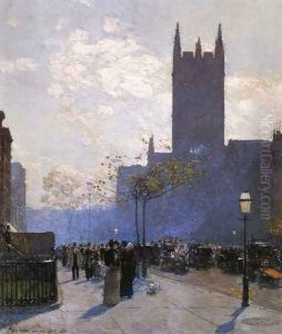 Lower Fifth Avenue by Childe Hassam