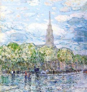 Saint Mark's in the Bowery by Childe Hassam