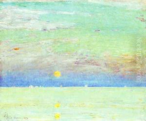 Moonrise at Sunset I by Childe Hassam