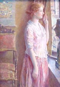 Easter Morning Portrait at a New York Window by Childe Hassam