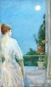 On the Balcony by Childe Hassam