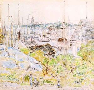 The Harbor of a Thousand Masts, Gloucester by Childe Hassam