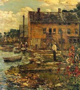 The Fishermen, Cos Cob by Childe Hassam