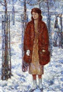 The Snowy Winter of 1918, New York by Childe Hassam