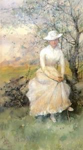 Spring (also known as The Artist's Sister) by Childe Hassam