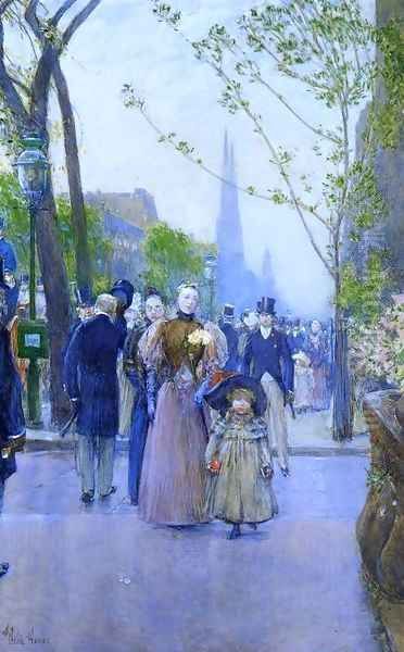 Sunday on Fifth Avenue (also known as Fifth Avenue, Church Parade) - view 1