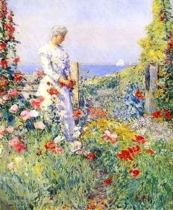 In the Garden1 (also known as Celia Thaxter in Her Garden) by Childe Hassam