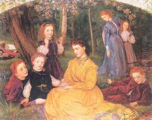 A Birthday Picnic 1866-67 by Arthur Hughes