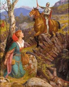 Overthrowing the Rusty Knight 1908 by Arthur Hughes