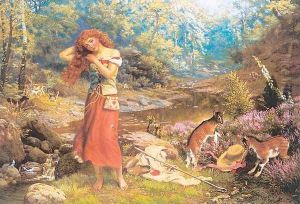 Audrey's Toilette 1870s by Arthur Hughes