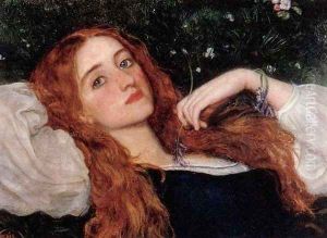 In the Grass 1864-65 by Arthur Hughes