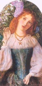 The Lady with the Lilacs 1862 by Arthur Hughes
