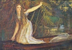 The Lady of Shalott II by Arthur Hughes