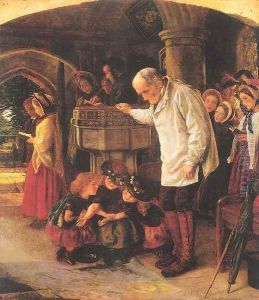 The Font 1863-64 by Arthur Hughes