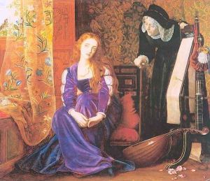 The Pained Heart (aka 'Sigh no more, ladies, sigh no more') by Arthur Hughes