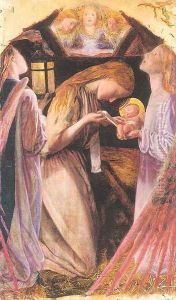 The Nativity (detail) by Arthur Hughes