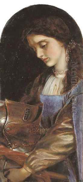 Elaine with the Armour of Launcelot - view 1