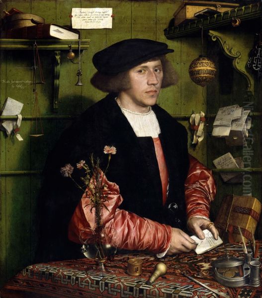 Portrait of the Merchant Georg Gisze 1532 - view 1