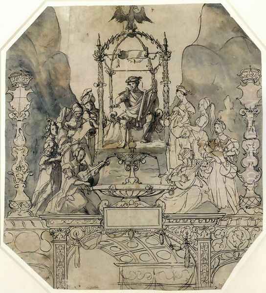 Apollo and the Muses on Parnassus 1533 - view 1