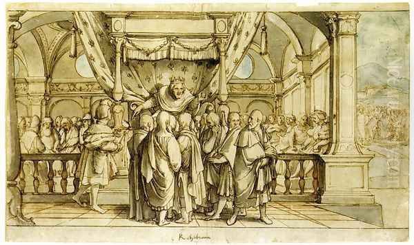 The Arrogance of Rehoboam c. 1530 - view 1