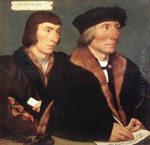 Double Portrait of Sir Thomas Godsalve and His Son John 1528 - view 1
