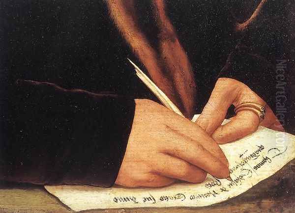 Double Portrait of Sir Thomas Godsalve and His Son John (detail) 1528 - view 1