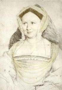 Portrait of Lady Mary Guildford c. 1527 by Hans Holbein the Younger