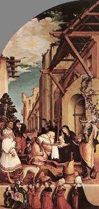 The Oberried Altarpiece (left wing) 1521-22 by Hans Holbein the Younger
