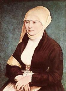 Portrait of the Artist's Wife c. 1517 by Hans Holbein the Younger