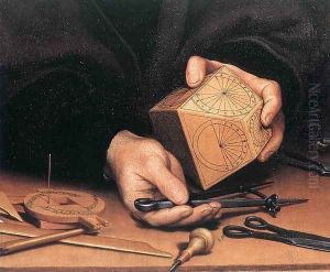Portrait of Nikolaus Kratzer (detail) 1528 by Hans Holbein the Younger