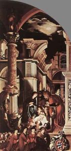 The Oberried Altarpiece (right wing) 1521-22 by Hans Holbein the Younger