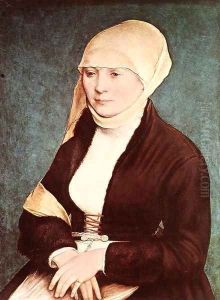 Portrait of the Artist's Wife () by Hans Holbein the Younger