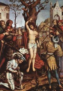 The Martyrdom of Saint Sebastian c. 1516 by Hans, The Elder Holbein