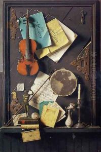 The Old Cupboard Door by William Michael Harnett