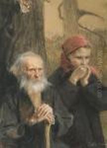 Old And Young by Teodor Axentowicz