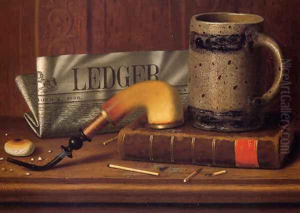 Philadelphia Public Ledger 1880 by William Michael Harnett