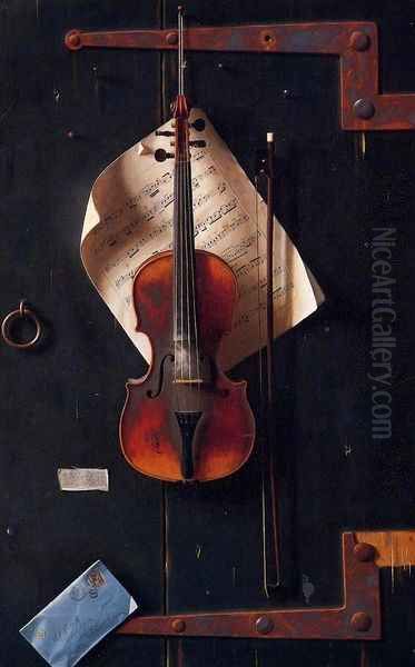 The Old Violin by William Michael Harnett