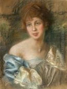 Portret Mlodej Kobiety W Blekitnej Sukni, Ok.1920-25