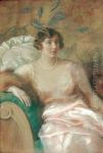 Portret Kobiety by Teodor Axentowicz