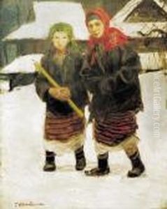 Na Gromniczna, Okolo 1900 by Teodor Axentowicz
