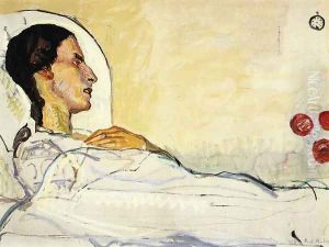 The Sick Valentine Gode Darel by Ferdinand Hodler